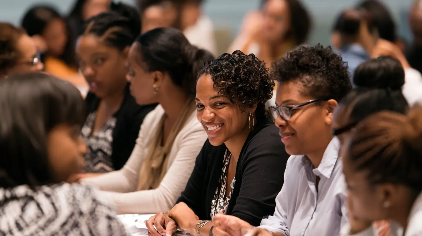 LIFT participants smiling together during a classroom session